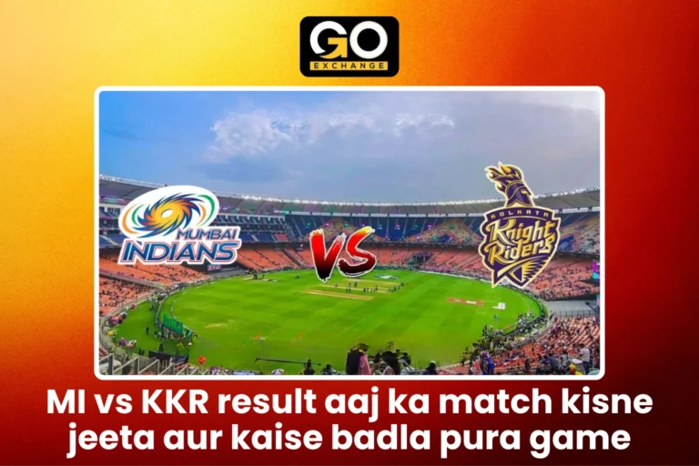 MI vs KKR result aaj ka match kisne jeeta aur kaise badla pura game