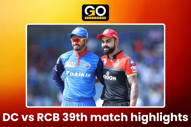 DC vs RCB 39th