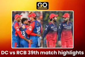 DC vs RCB 39th match highlights