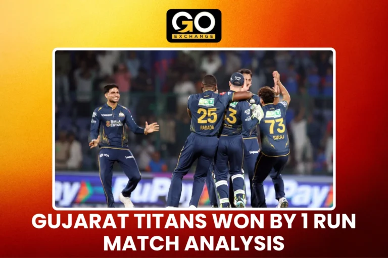 GUJARAT TITANS WON BY 1 RUN