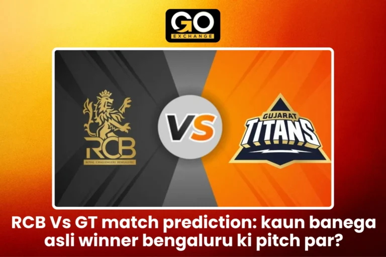 RCB Vs GT match prediction Kaun banega asli winner Bengaluru ki pitch par