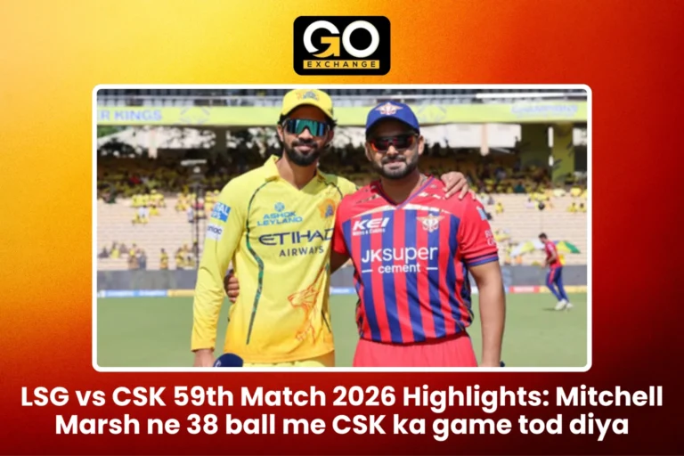 LSG vs CSK 59th Match 2026
