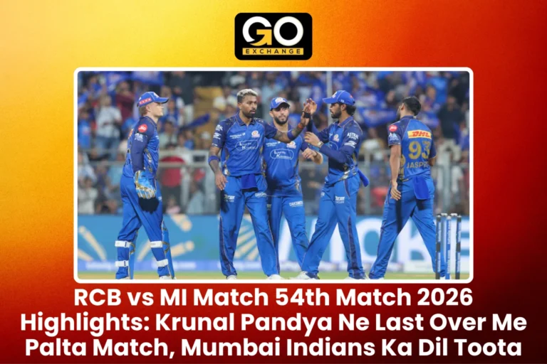RCB vs MI Match 54th Match