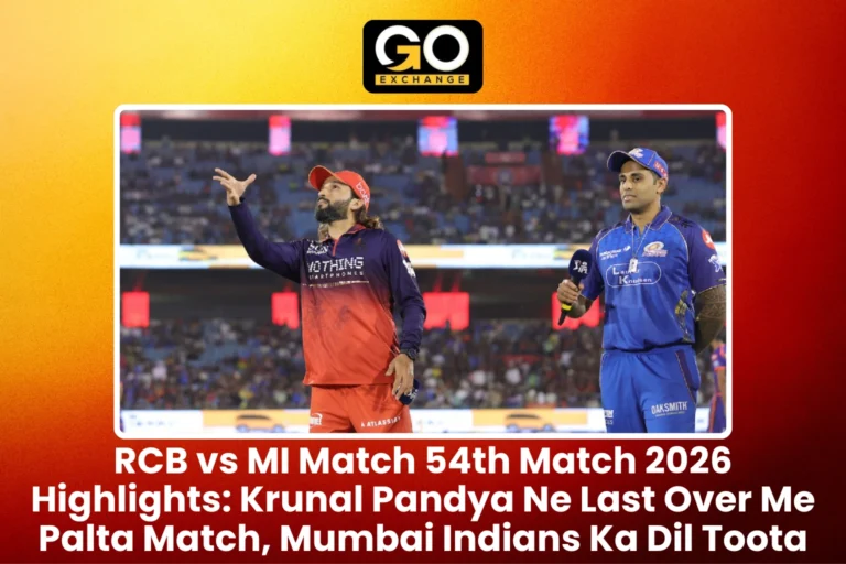 RCB vs MI Match