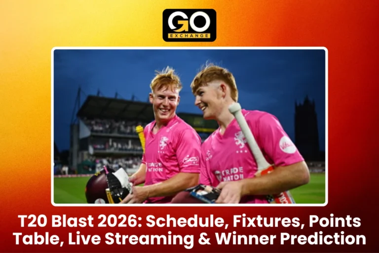 T20 Blast 2026 Schedule
