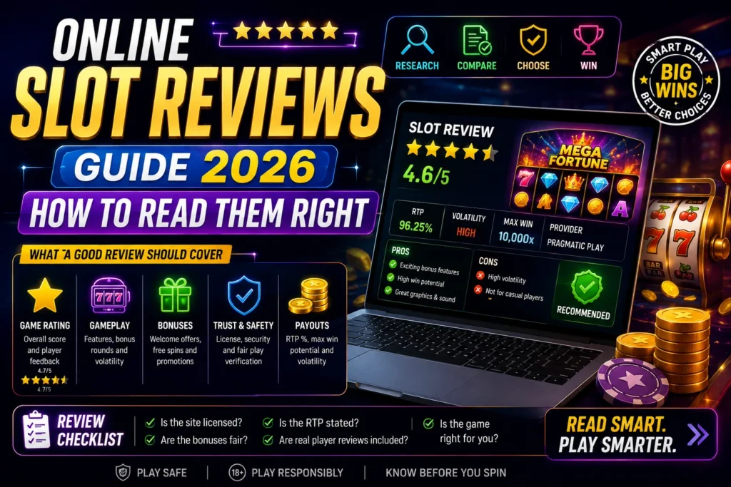 Online Slot Reviews Guide 2026 | Read Reviews the Right Way