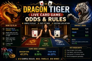 Dragon Tiger Live Card Game Rules, Odds & Strategy Guide 2026