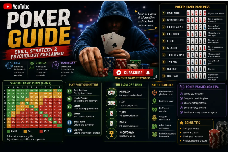 Poker Guide: Rules, Strategy & Psychology Explained