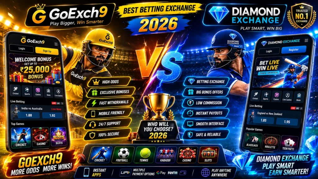 GoExch9 vs Diamond Exchange: Best Comparison 2026
